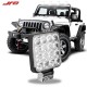 Mini Farol Auxiliar Quadrado 48w R8 com 16 Leds - Jr8 Mini Farol Auxiliar Quadrado 48w R8 com 16 Leds - Jr8
