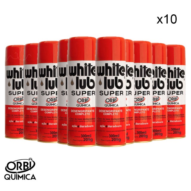 Kit 10 Und Desengripante White Lub Super Orbi Quimica Kit 10 Und Desengripante White Lub Super Orbi Quimica