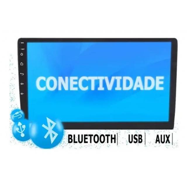 Central Multimidea MP8 Plus Slim Tela de 9" Polegadas Central Multimidea MP8 Plus Slim Tela de 9" Polegadas